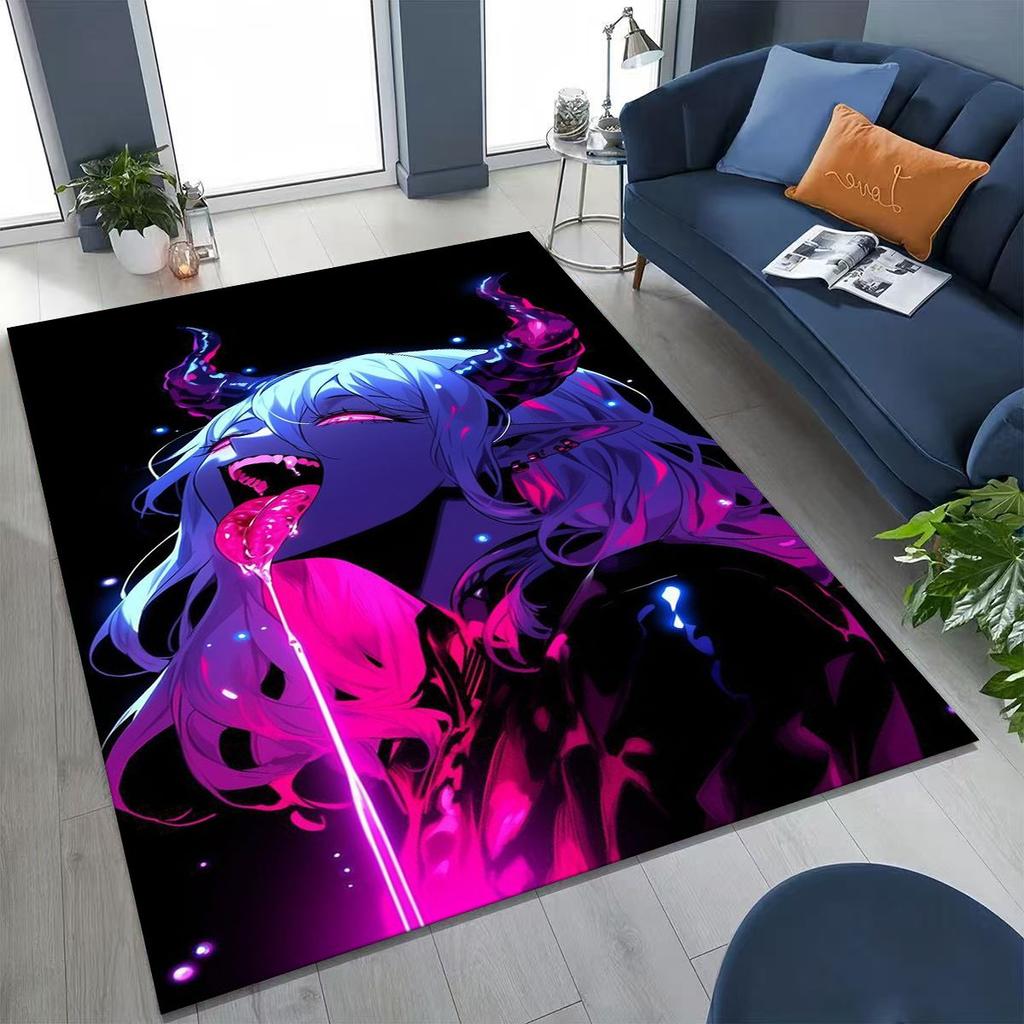 002 Zero Two DARLING in FRANXX Sexy Girl Cartoon Carpet Rug for Bedroom Living Room Sofa Home Doormat Decor,Non-slip Floor Mat