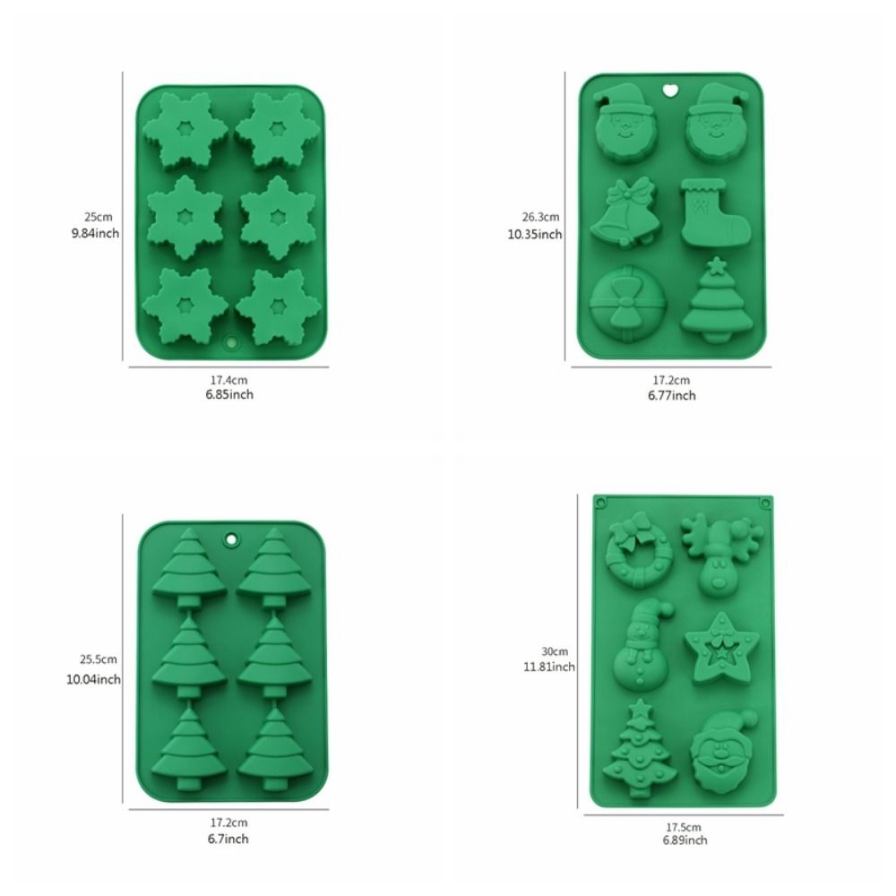 Cute Chocolate and Candy Molds Snowman Shape 3D Xmas Baking Mold DIY Cake Decorating Tool  Oven