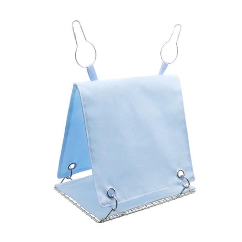 Steel Bird Bed Hammock Tent For Parakeets Lovebirds Snuggles Huts With Double Side Mat Ventilation Design For Cockatiels