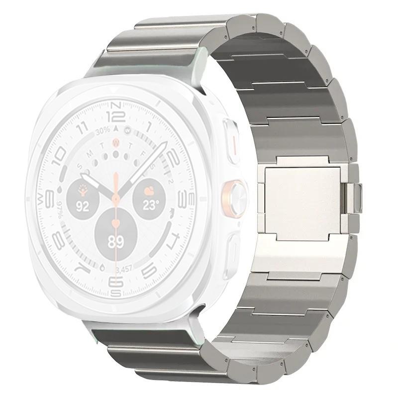 

Сменный ремешок для Samsung Galaxy Watch Ultra 47 мм с магнитной застежкой, браслет для часов из титанового сплава Titanium