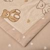 Cute Bear Pattern Summer Quilt Cartoon Style Natural Cotton Soft Thin Quilt Air Conditioning Quilted Quilt for Kids Boys Girls