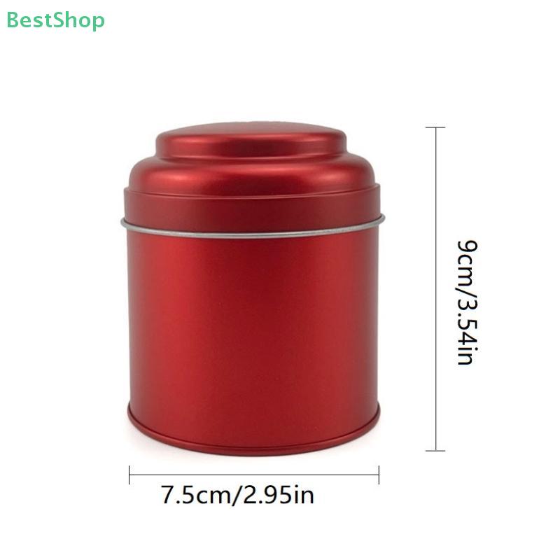 Small Tinplate Round Tea Canister,50g Mini Double-Layer Mother-Son Lid Sealed Chocolate & Candy Box