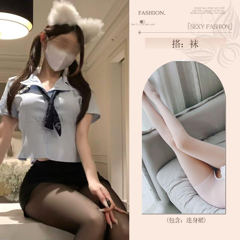Sexy Lingerie Free Fun Female Abstinence Sexy Pajamas Qn Costume Uniform Cosplay Student Fun