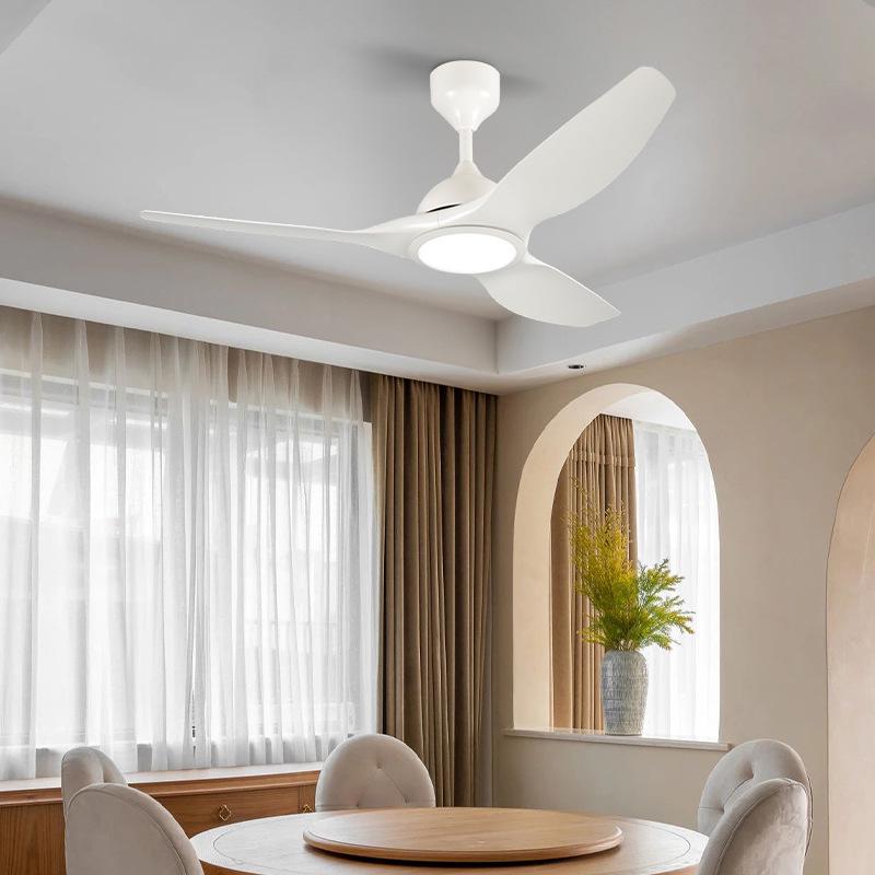 Smart Remote-Control LED Ceiling Fan with Silent Variable Frequency for Living and Dining Rooms