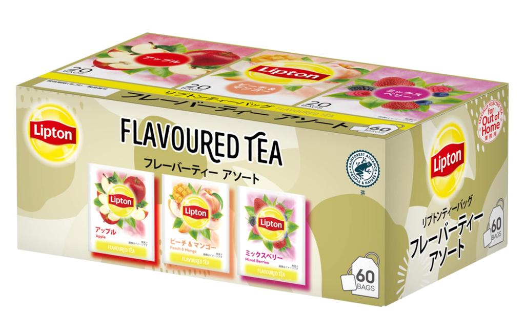 Lipton Black Tea Flavored Tea Assortment, 3 Flavors (Apple, Peach & Mango, Mixed Berry), 60 Tea Bags