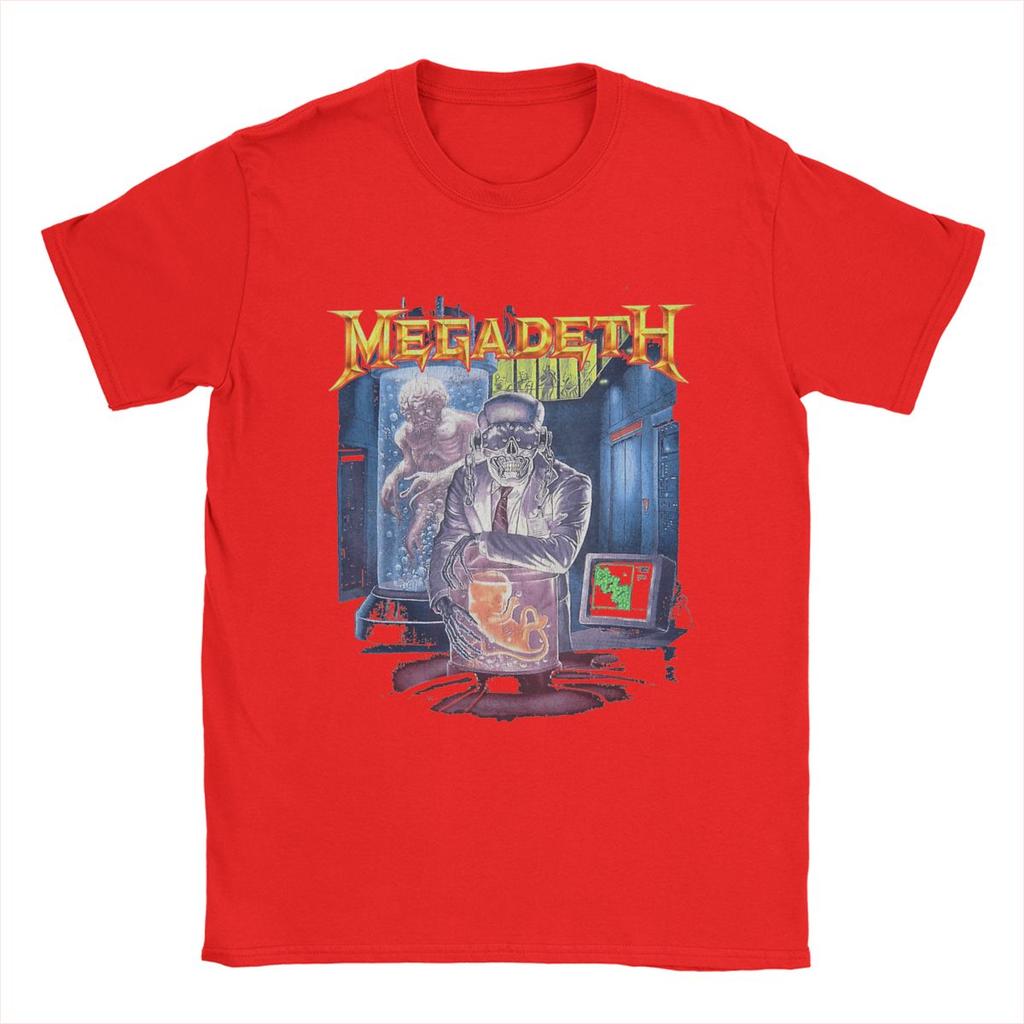 Megadeths Men T Shirt Unique Tee Shirt Short Sleeve Crewneck T-Shirts 100% Cotton Plus Size Clothing