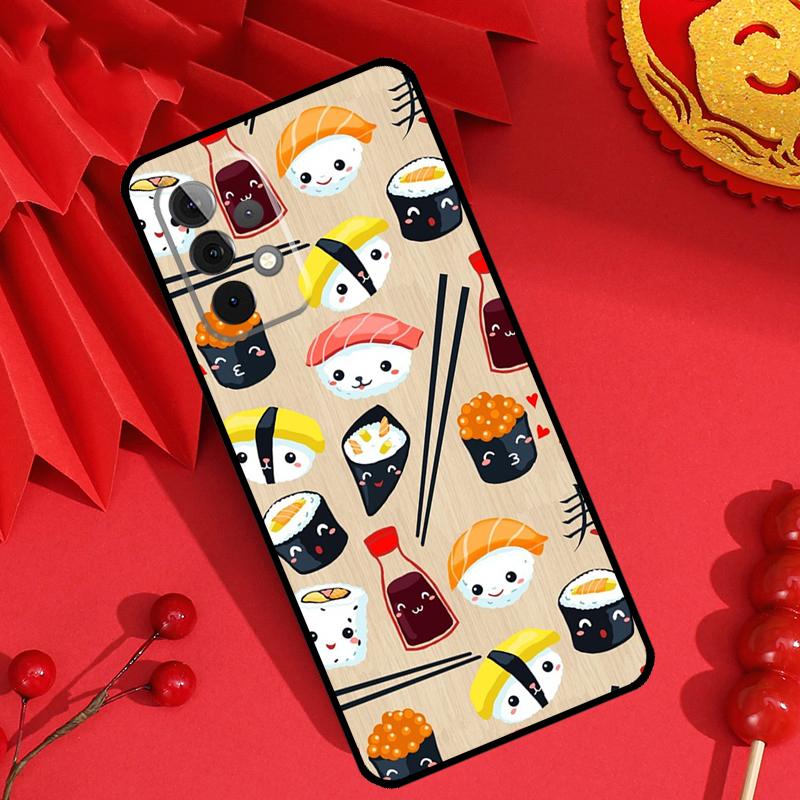 Sushi Food Case For Samsung Galaxy M15 M55 M31 M13 M11 M12 M14 M06 M16 M36 M56 M53 M32 M52 M35 M34 M54
