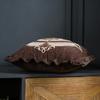 Jacquard Flower Cushion Pillowcase Retro European Style Living Room Sofa Backrest High Precision Embroidery Cushion Cover 45*45