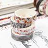 YUBX Masking Winter Blooming Floral Washi Tape Cute Thin DIY Gift and Decoration Tape, 60-Piece Set, Collection, Snowflakes, Strips, Crafts, Journals,