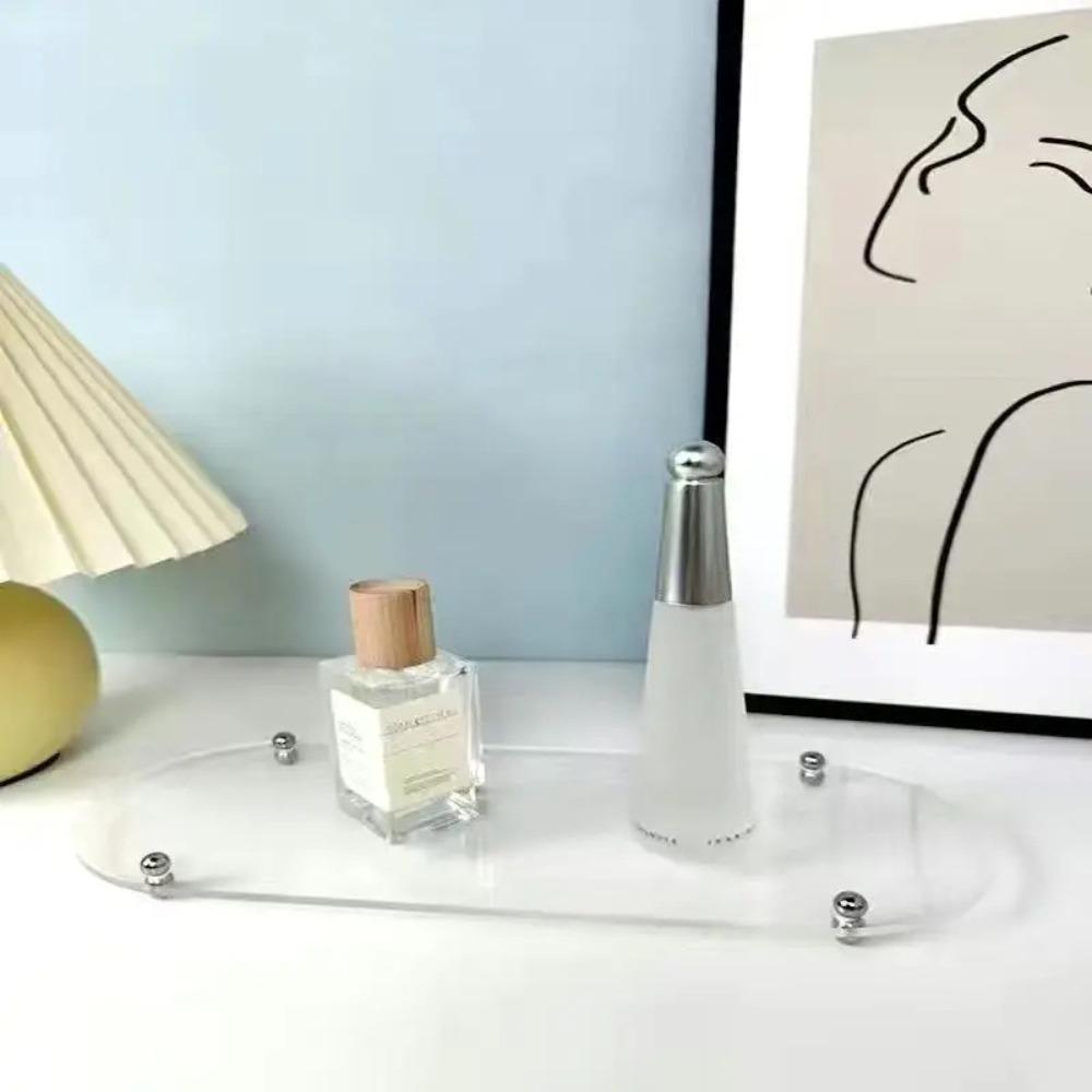 Multi-layer Acrylic Storage Rack Decorative Bathroom Storage Rack  Office Stationery