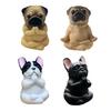 Yoga Meditation Dog Ornament Sitting Pug Figurine Statue Animal Sculpture Indoor Outdoor Garden Home Office Desktop Decoration