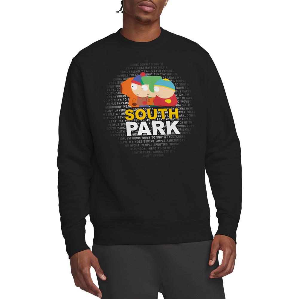 South Park Unisex Adult Lyrics Sweatshirt