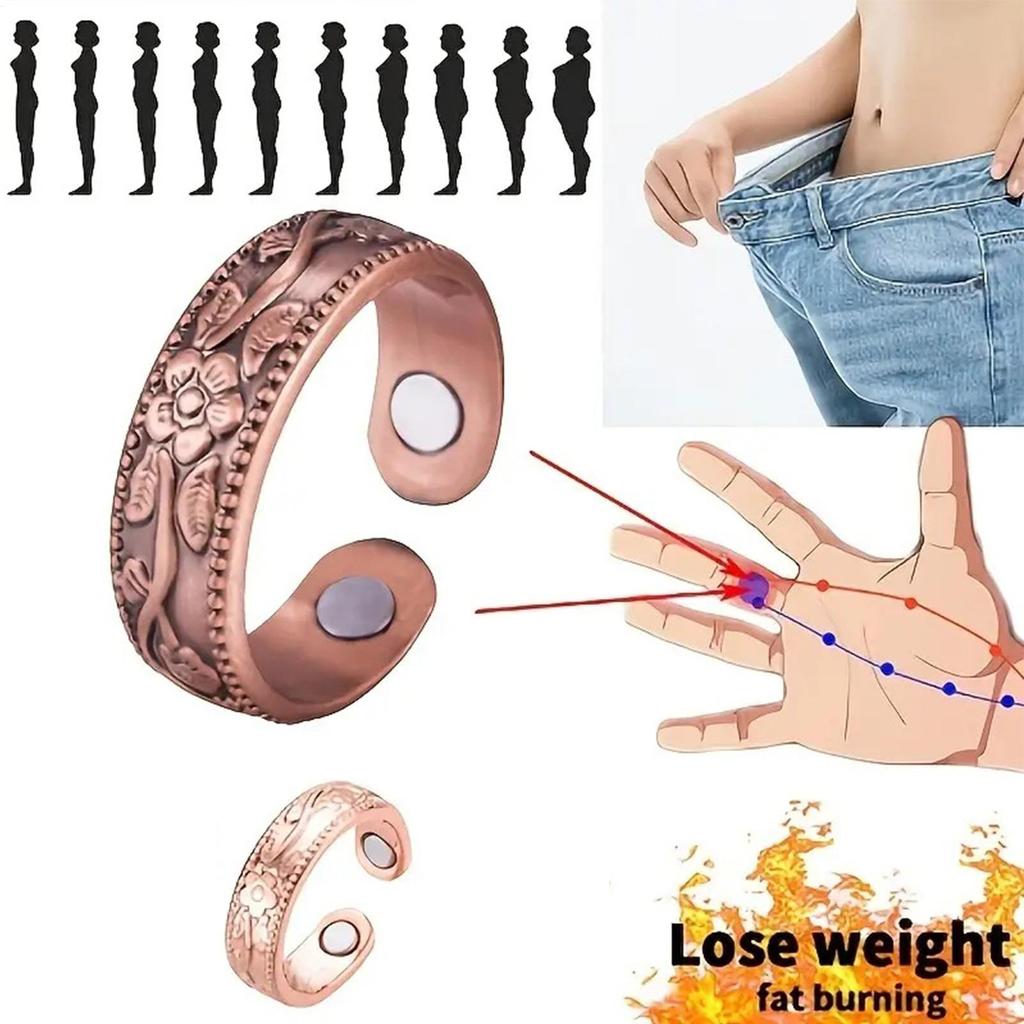 Comfortable Men Women Magnetic Rings Finger Ring Copper Jewelry Vintage For Wedding Parties Men Adults Special Pain Relief