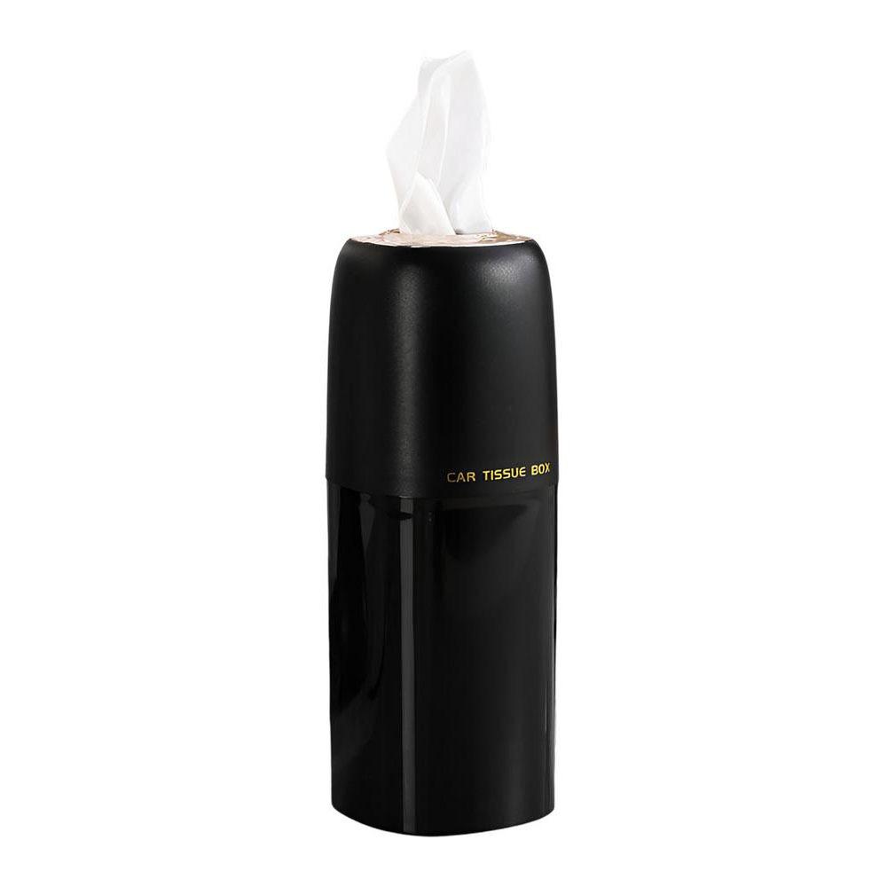 Refillable Car Tissues Cylinder Cup Holder Compact Tissues Box Round Tube Tissue Container  Office