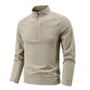 Men's Quick-Dry Long-Sleeve Half-Zip Base Layer for Spring & Autumn Running