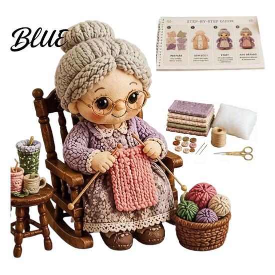 Kreative Filz Bastelsets für Erwachsene Patchwork Puppe DIY Set Niedliche Stoff Stofftier Nähaktivität Stressabbau Blumenmädchen Set Erwachsene Handgemacht