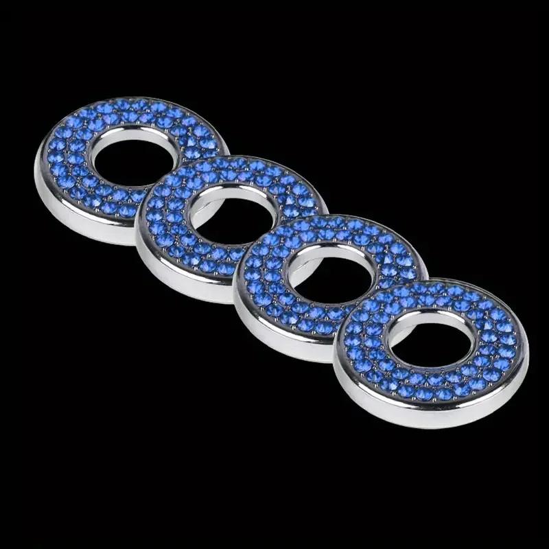 4ks Šrouby dveří auta Kryt kolíku zámku dveří Diamantové Auto Dekorační Lišty Prsten Nálepka pro Mercedes-Benz C Class C200L GLC260 C260L