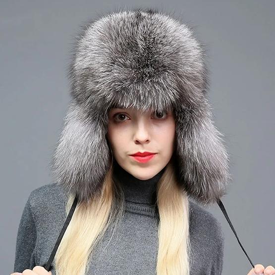 WTEMPO Winter Warm Plush Bomber Hats Female Outdoor Windproof Cold-proof Skiing Hats Solid Color Thick Ear Protection Hats