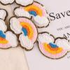 Computer Embroidery Label Rainbow Towel Embroidery Badge Sticker Clothing Accessories Shoe And Hat Accessories Patch Sticker Versatile Cloth Sticker