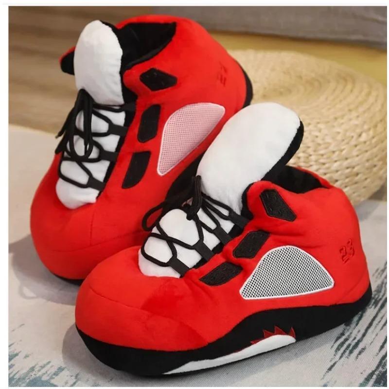 Winter Cotton Plush Shoes Women Warm Cute Indoor Home Slides Unisex One Size Sneakers Man Fashion Soft Floor Slippers  36-45