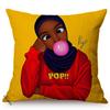 Africa Fashion Black Girl Pop Art Posters Style Decorative Cushion Cover Funky Sexy Woman Life Portrait Sofa Throw Pillow Case