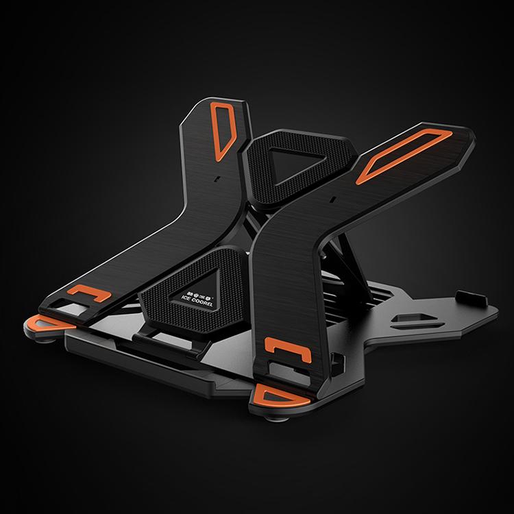Ice Coorel New Style Vertical Laptop Stand Multifunctional Aluminum Laptop Cooler Stand чёрный