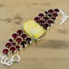 Natural Bumble Bee Jasper Chain Adjustable Bracelet 925 Silver For Girls