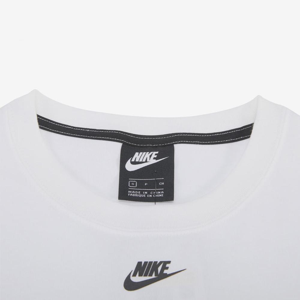 Nike American Vintage Logo Print Loose Fit Round Neck Short Sleeve Drop Shoulder T-Shirt Women T-Shirt White DJ1128-100