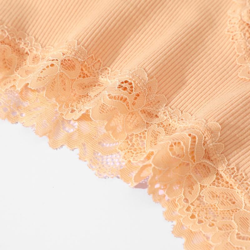 FINETOO 3Pcs Cotton Lace Patchwork Bikini Panties Women Seamless Floral Print Brazilian Pants Low Waist Breathable Female Sexy Lingerie