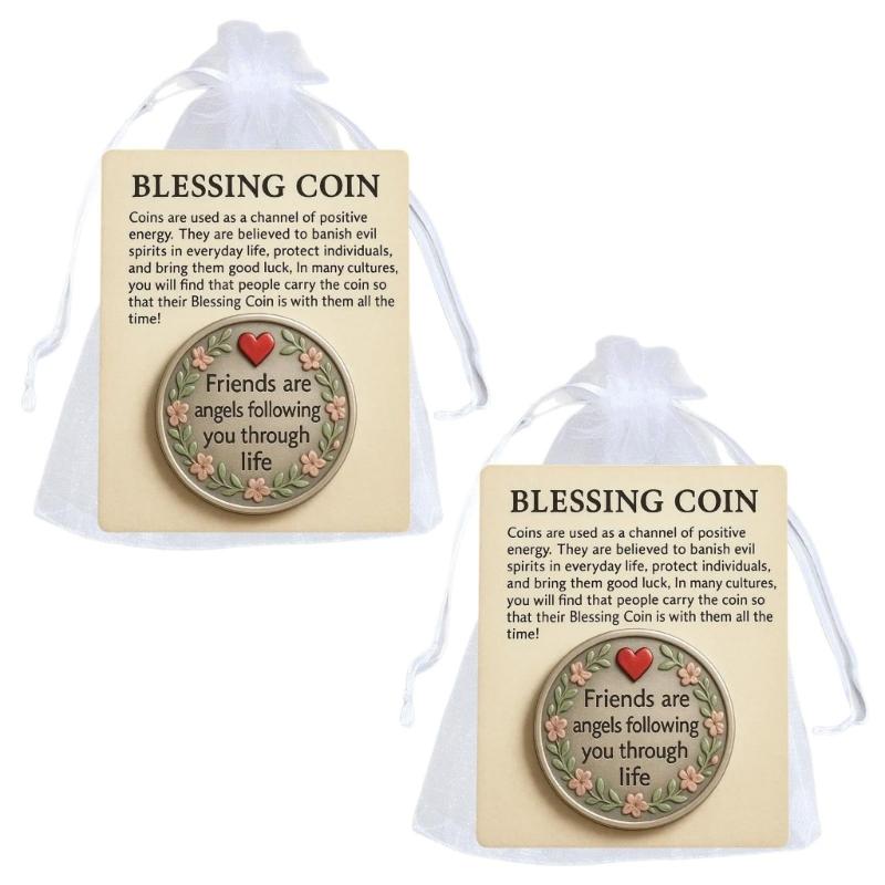 Heartfeltly Friendship Tokens With Inspirational Message Compacts Keepsakes Coin Includes Encouragement Card Meaningful Gift For Friend