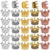 20pcs Jewelry Production Spacer Mini Crown Beads Retro Alloy Bracelet Decorative Accessories DIY Necklace Earring Props TMZ