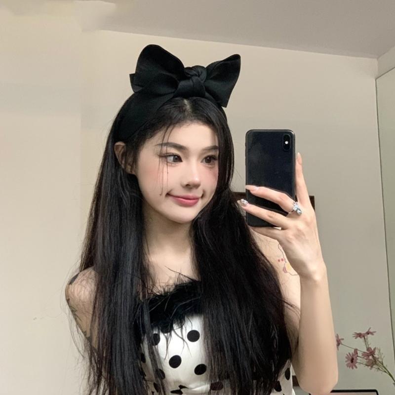 Rosa Schleife Breite Stirnbänder Lieblicher Prinzessinnen Kopfschmuck Gepolsterte Haarbänder Accessoires Frühlings-Haarbänder Geburtstagsfeier