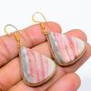 Bloodstone Gemstone 925 Solid Sterling Silver Jewelry Earring 1.97" GK-5694