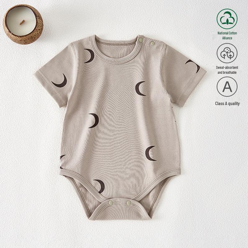 Doraemon Nordic Style Unisex Baby Short Sleeve Bodysuit Romper 73 серый