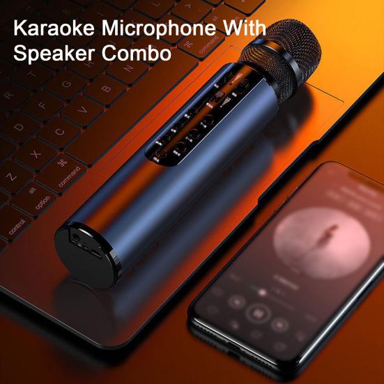 Profesionální UHF bezdrátový mikrofon Křišťálově čistý zvuk Redukce šumu Vše v jednom zařízení pro zpěv karaoke Mikrofon kompatibilní s Bluetooth