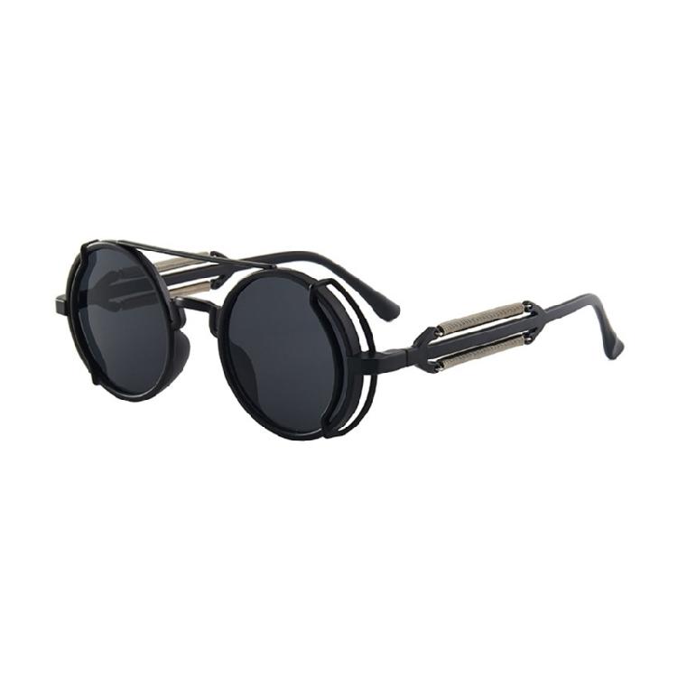 Steampunk Vintage Round Polarized Glasses Colored Lenses Sunglasses Eyewear