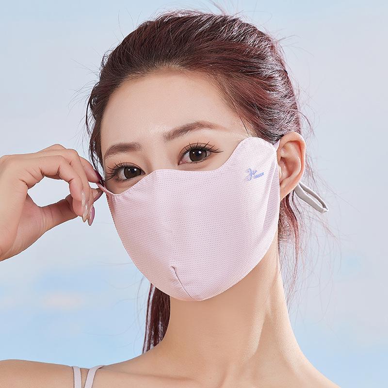3D Nahtlose Sommer-Sonnenschutzmaske mit Abdeckung der Augenwinkel und Atmungsaktivem, Gesichtsformendem Design.