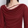 VERO MODA Women's Off-Shoulder Versatile Neck Solid Top