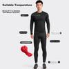 Cycling Jersey, Men's Base Layer Long Sleeve, Thin Fleece Undershirt for Autumn, Tight-Fitting Road Bike Top