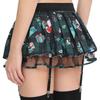 Pleated Plaid Miniskirt with Garters for Women S-XXL: Schoolgirl Cosplay Design with Tulle Lining & Elastic Waistband for Club Dance