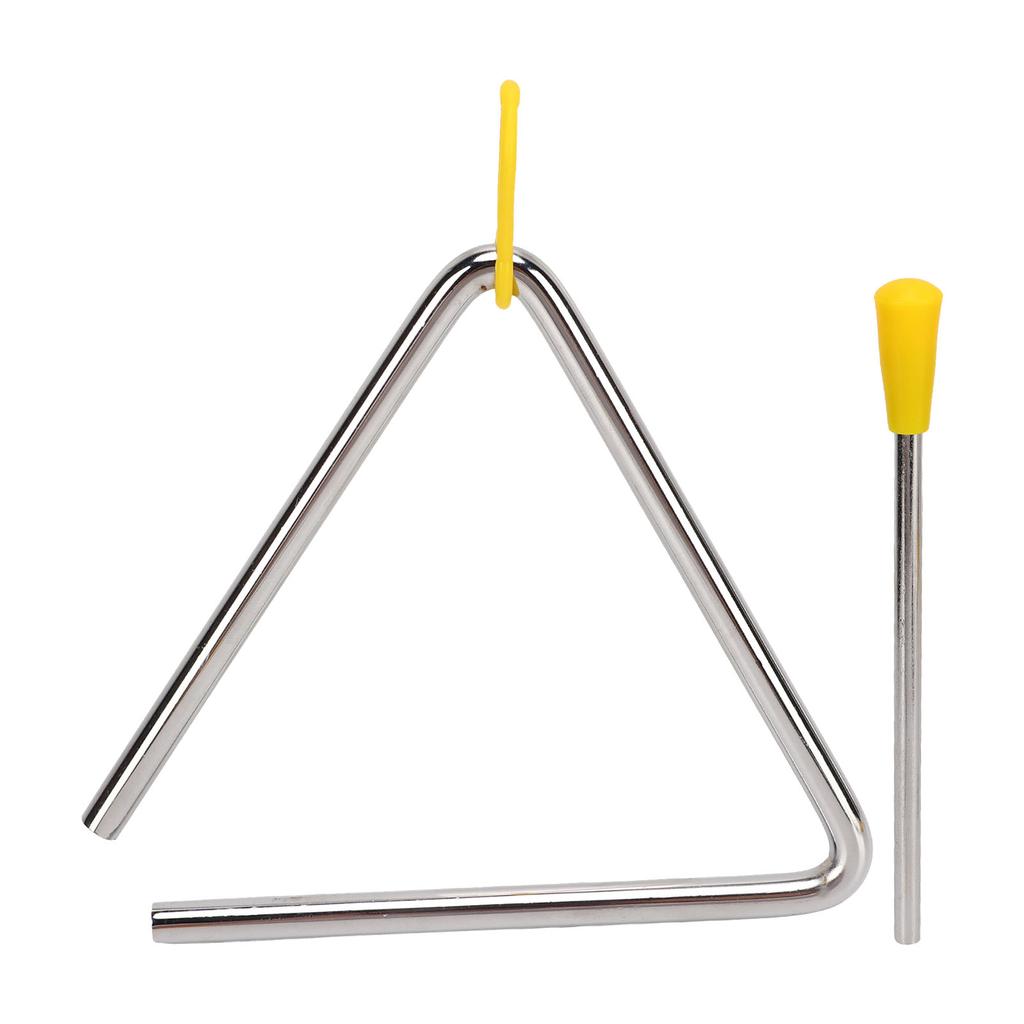 Triangle Hand Percussion Metal Easy Playing Delicate Playing Triangle Instrument with Striker