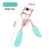 Press Eyelash Curler with Pink Handle & Carbon Steel for Natural Curling – Beauty Tool in Box.