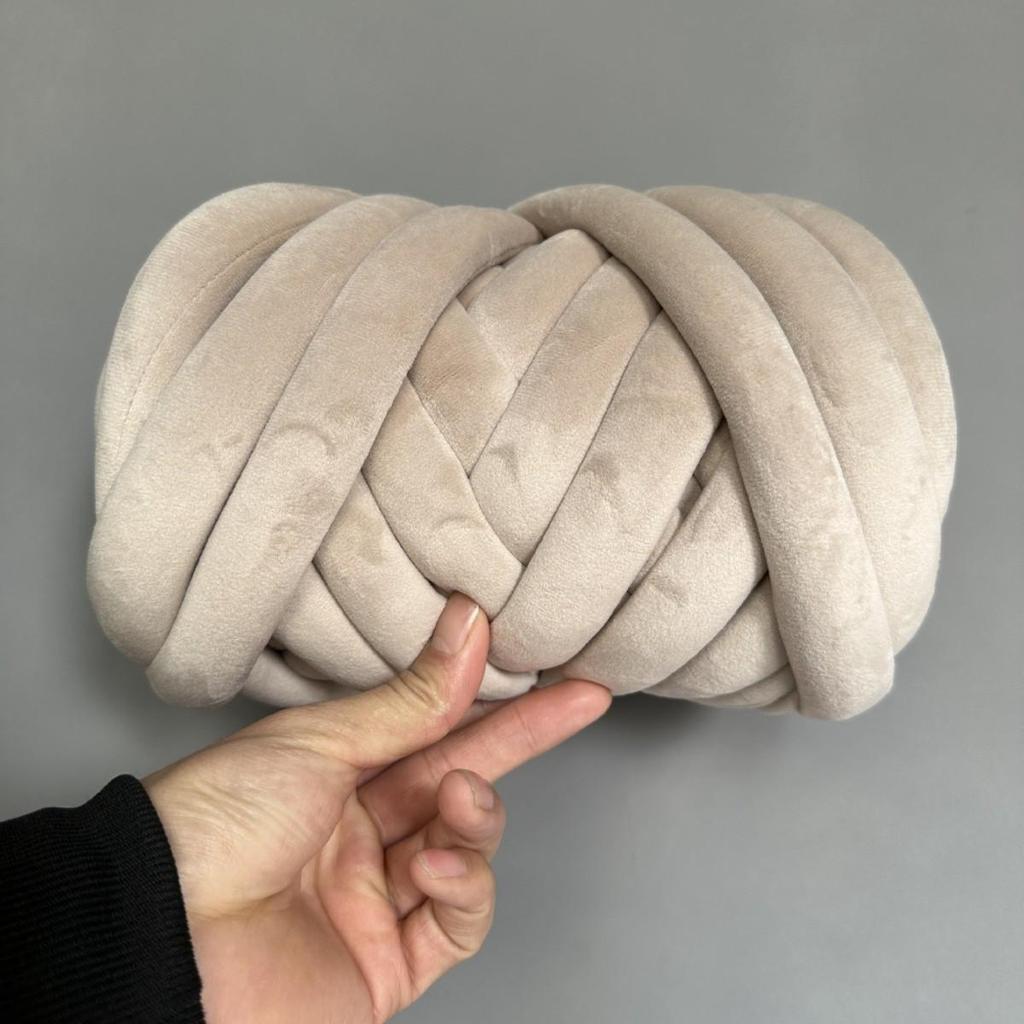 DIY Crystal Velvet Core-Filled Yarn: 3cm Thick Handmade Wool Blanket, Fabric Strip, Pillow, Cat Bed Yarn