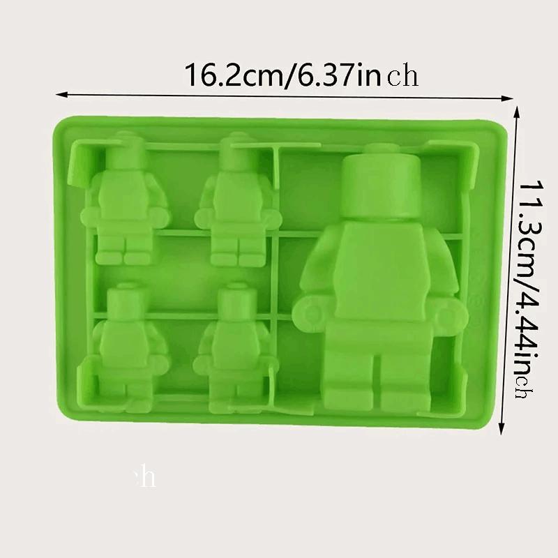 1 moule bloc de construction robot, moule en silicone fait main