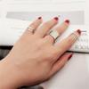 Korean Fashion Jewelry: Master's Sun Open Knuckle Rings Set – Three-Piece for Women