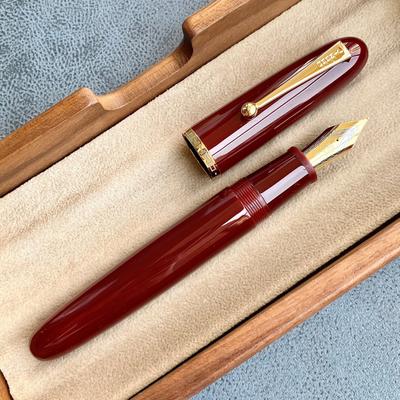 JinHao 9019 Fountain Pen Acrylic Olive Green Heartbeat Nib Stationery School Supplies High Capacity Ink Converter Writing Gift