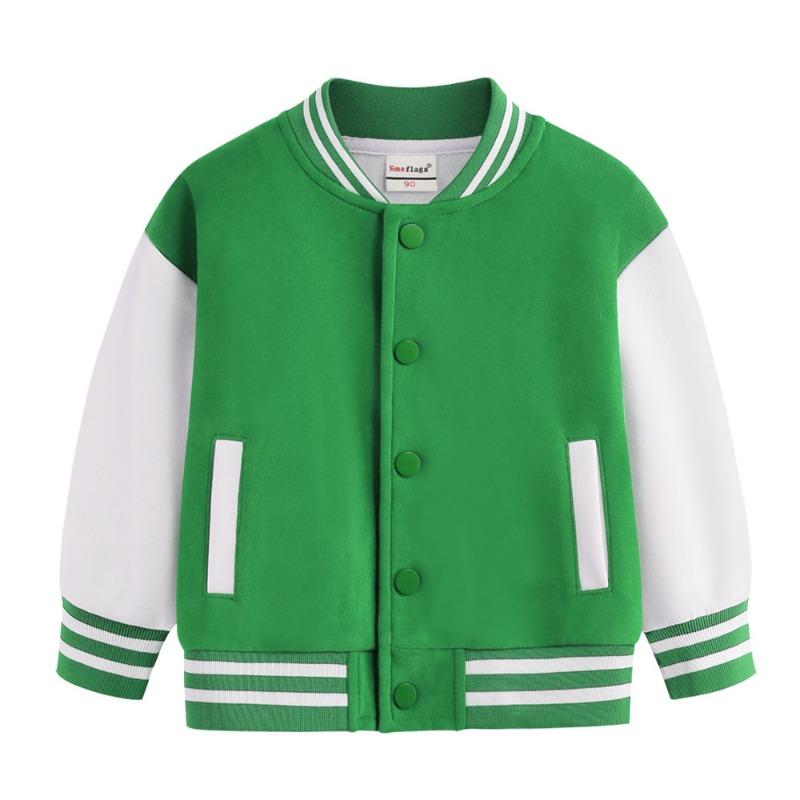 Winter Jungen Baseballuniform Einfarbig Mädchen Mantel Kinderkleidung Lässige Lockere Langarmjacken Warme Kinder Oberbekleidung