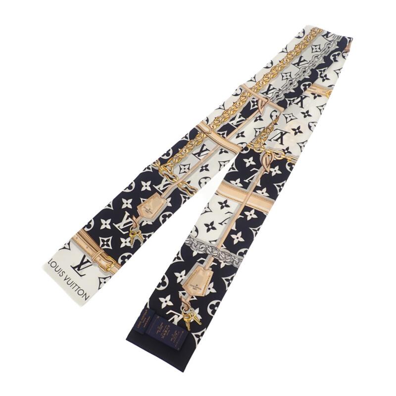 LOUIS VUITTON  M78656 scarf Noir silk Women