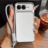 Luxury Big Window Phone Case with Lanyard for infinix SMART 10 Plus Premium Textured Casing