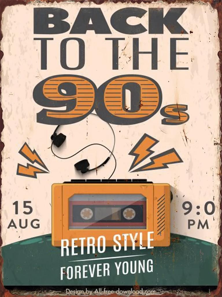 Vintage S Tape Cassette Metal Tin Sign Retro Wall Decor for Home Hallway Bedroom Living Room Iron Painting Plaque